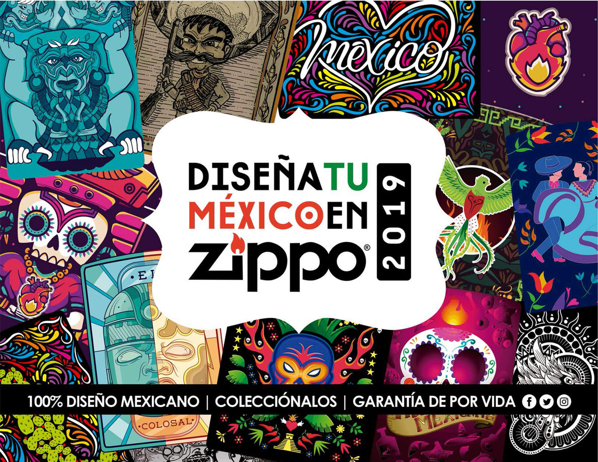 Conoce los diseños ganadores del concurso Zippo Diseña Tu Mexico 2019