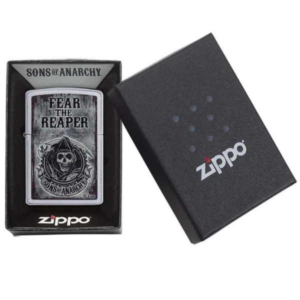 ENCENDEDOR ZIPPO SONS OF ANARCHY FEAR THE REAPER